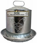 MANNA PRO PRODUCTS LLC Poultry Drinker Double-Wall Galvanized Steel, 2 Gallon HARDWARE & FARM SUPPLIES MANNA PRO PRODUCTS LLC