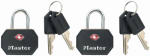 MASTER LOCK CO 2-Pack 1-1/4 In. Black Keyed-Alike Luggage Lock