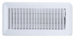AMERICAN METAL PRODUCTS Floor Register, Steel, White, 4 x 10-In. PLUMBING, HEATING & VENTILATION AMERICAN METAL PRODUCTS