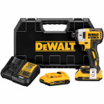 BLACK & DECKER/DEWALT 20-Volt Max XR Impact Driver, 3-Speed Brushless Motor, 1/4-In., 2 Lithium-Ion Batteries TOOLS BLACK & DECKER/DEWALT