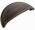 AMEROCK Cup Cabinet Pull, Oil-Rubbed Bronze, 3 In. HARDWARE & FARM SUPPLIES AMEROCK