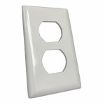 UNITED STATES HDW MFG/U S HARDWARE RV Wall Plate, Single-Gang, White Plastic AUTOMOTIVE UNITED STATES HDW MFG/U S HARDWARE