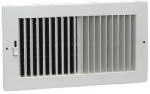 AMERICAN METAL PRODUCTS 2 Way Sidewall Register, Steel, White, 10 x 4-In. PLUMBING, HEATING & VENTILATION AMERICAN METAL PRODUCTS