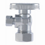SHARKBITE/CASH ACME Brass Ball Angle Valve, Quarter Turn, 1/2 x 1/4 In. PLUMBING, HEATING & VENTILATION SHARKBITE/CASH ACME