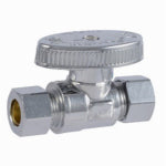 SHARKBITE/CASH ACME Brass Ball Straight Valve, Quarter Turn, 3/8 x 3/8 In. PLUMBING, HEATING & VENTILATION SHARKBITE/CASH ACME