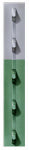 CHICAGO HEIGHTS STEEL Studded T-Post, 6-Ft. x 1-1/4-In. Green LAWN & GARDEN CHICAGO HEIGHTS STEEL   
