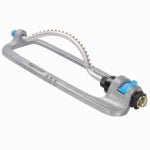MELNOR INC Oscillating Sprinkler, Turbo Motor, All Metal, 4,000 Sq. Ft. Coverage