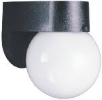 WESTINGHOUSE LIGHTING CORP 60-Watt Hi Impact Black Wall Lantern ELECTRICAL WESTINGHOUSE LIGHTING CORP