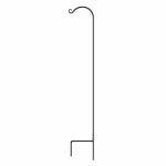 PANACEA PRODUCTS CORP-IMPORT Shepherd's Hook, Single, Black Steel, 48-In. LAWN & GARDEN PANACEA PRODUCTS CORP-IMPORT