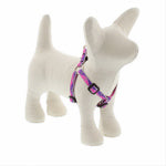 LUPINE INC Step-In Puppy & Small Dog Harness, Reflective Pink Paws Pattern, 1/2 x 12 - 18-In.