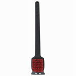 MR BAR B Q PRODUCTS LLC Grill Brush, Red Nylon Bristles, 18 In. Plastic Handle OUTDOOR LIVING & POWER EQUIPMENT MR BAR B Q PRODUCTS LLC