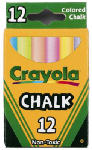 CRAYOLA LLC Colored Chalk, 12-Pack HOUSEWARES CRAYOLA LLC