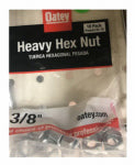 OATEY COMPANY Heavy Hex Nut, 3/8 In., 10-Pk. PLUMBING, HEATING & VENTILATION OATEY COMPANY
