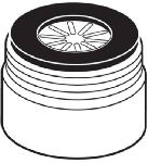 DELTA FAUCET CO Faucet Aerator, Chrome, 15/16 In. x 27 Male Thread PLUMBING, HEATING & VENTILATION DELTA FAUCET CO