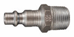 MILTON INDUSTRIES Compressor Plug, I/M Style, Male, 3/8-NPT, 2-Pk.