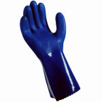 BIG TIME PRODUCTS LLC PVC Chemical Gloves, Long Cuff, Blue, Men's L CLOTHING, FOOTWEAR & SAFETY GEAR BIG TIME PRODUCTS LLC