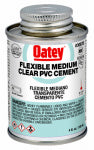 OATEY COMPANY PVC Pipe Cement, Clear, 4-oz. PLUMBING, HEATING & VENTILATION OATEY COMPANY   
