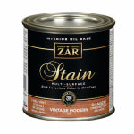 ZAR ZAR 12906 Wood Stain, Amber, Liquid, 0.5 pt, Can PAINT ZAR