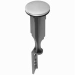 DANCO COMPANY Adjustable Bathroom Sink Pop-Up Stopper, Brushed Nickel