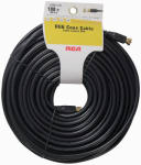 JEM ACCESSORIES, INC. RG6U Coaxial Cable With "F" Connectors, Black, 100 Ft. ELECTRICAL JEM ACCESSORIES, INC.