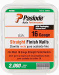 PASLODE Paslode 650282 Finish Nail, 1-1/4 in L, 16 ga Gauge, Steel, Galvanized, Flat Head, Smooth Shank HARDWARE & FARM SUPPLIES PASLODE   
