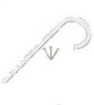 OATEY COMPANY DWV J-Hook Pipe Hanger Holder, 1-1/2 x 7 In., 4-Pk. PLUMBING, HEATING & VENTILATION OATEY COMPANY
