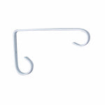 PANACEA PRODUCTS Plant Bracket, Hanging, White Powder-Coated Steel, 6-In. LAWN & GARDEN PANACEA PRODUCTS