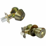 TAIWAN FU HSING INDUSTRIAL CO Combination Lockset, Antique Brass HARDWARE & FARM SUPPLIES TAIWAN FU HSING INDUSTRIAL CO
