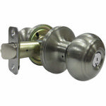 TAIWAN FU HSING INDUSTRIAL CO Verona Fancy Mushroom Entry Knob Sets, Satin Nickel HARDWARE & FARM SUPPLIES TAIWAN FU HSING INDUSTRIAL CO