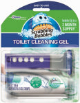 S C JOHNSON WAX Toilet Cleaning Gel Kit, Rain Shower Scent, 1 Dispenser & 6 Gel Discs