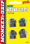 HOPKINS MFG Hex Valved Caps, Chrome, 4-Pk. AUTOMOTIVE HOPKINS MFG