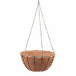 PANACEA PRODUCTS CORP-IMPORT Growers Hanging Basket With Coco Liner, Green Steel, 14-In. LAWN & GARDEN PANACEA PRODUCTS CORP-IMPORT