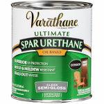 VARATHANE Varathane 9441H Spar Urethane Paint, Semi-Gloss, Liquid, Clear, 1 qt, Can PAINT VARATHANE   