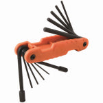 KLEIN TOOLS Fractional Inch-Sized Hex Key Set, Alloy Steel Blades, 11-Pc. ELECTRICAL KLEIN TOOLS