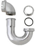 PLUMB SHOP DIV BRASSCRAFT Slip Joint With Cast Elbow, Chrome-Plated Brass, 17-Ga., 1.5-In. OD Tube PLUMBING, HEATING & VENTILATION PLUMB SHOP DIV BRASSCRAFT