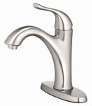 HOMEWERKS WORLDWIDE LLC-IMPORT Lavatory Faucet With Plastic Pop-Up, Single Lever, Brushed Nickel PLUMBING, HEATING & VENTILATION HOMEWERKS WORLDWIDE LLC-IMPORT