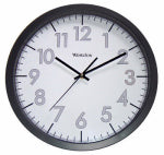 WESTCLOX Westclox 32067 Clock, Round, Black Frame, Plastic Clock Face, Analog HOUSEWARES WESTCLOX   