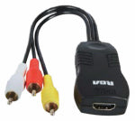 AUDIOVOX HDMI Composite Adapter, Black ELECTRICAL AUDIOVOX