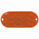 URIAH PRODUCTS Trailer Reflector, Self-Adhesive, Amber Oval, 4-3/8 x 1-7/8-In. AUTOMOTIVE URIAH PRODUCTS