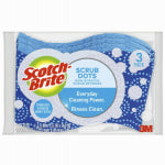 3M COMPANY Scrub Dots Non-Scratch Scrub Sponge, 3-Pk. CLEANING & JANITORIAL SUPPLIES 3M COMPANY   