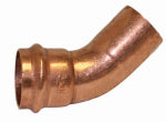 NIBCO INC 3/4 In. FTG by Press Copper Pipe Elbow, 45 Degrees PLUMBING, HEATING & VENTILATION NIBCO INC