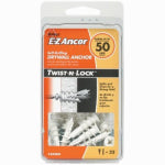 ITW BRANDS Drywall Anchors, Self-Drilling, Plastic, #50, 25-Pk.