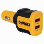 DEWALT DeWALT 141 9008 DW2 USB Charger, 2.4 A Charge, Black AUTOMOTIVE DEWALT   