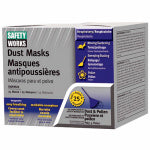 SAFETY WORKS INC Non-Toxic Dust Masks, 25-Pk. CLOTHING, FOOTWEAR & SAFETY GEAR SAFETY WORKS INC