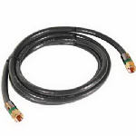AUDIOVOX 6-Ft. 18 AWG Black Quad Shielded RG6 Coaxial Cable ELECTRICAL AUDIOVOX   