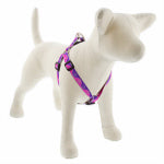 LUPINE INC Step-In Medium Dog Harness, Reflective Pink Paws Pattern, 3/4 x 20 - 30-In.
