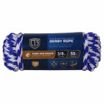 RICHELIEU AMERICA LTD. Polypropylene Derby Rope, Braided, Smooth, Blue, 3/8-In. x 50-Ft. HARDWARE & FARM SUPPLIES RICHELIEU AMERICA LTD.