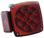 URIAH PRODUCTS LED Stop, Tail & Turn Light, Left-Side, Square, 4.5-In. AUTOMOTIVE URIAH PRODUCTS