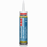 SOUDAL USA Soudasil Silicone Kitchen & Bath Caulk, White, 10.1 oz. PAINT SOUDAL USA   