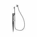 RAINDRIP INC Adjustable Flow Jet Assembly, Quarter-Circle Pattern, Fan Spray, 1/4 in. Clamp N Pierce Inlet, Riser, 13 in. Stake